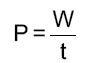 formula of power